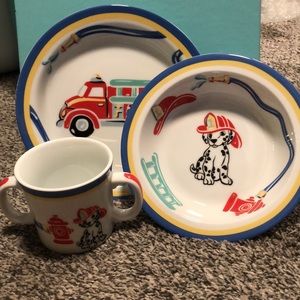 Tiffany & Co 3pc child plate set